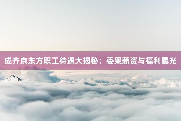 成齐京东方职工待遇大揭秘：委果薪资与福利曝光